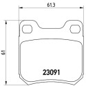 Juego de 4 pastillas de freno BREMBO P 71 008