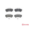 Juego de 4 pastillas de freno BREMBO P 72 001