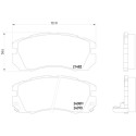 Juego de 4 pastillas de freno BREMBO P 78 007