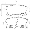 Juego de 4 pastillas de freno BREMBO P 78 010