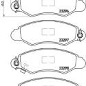 Juego de 4 pastillas de freno BREMBO P 78 012