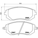 Juego de 4 pastillas de freno BREMBO P 78 013