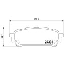 Juego de 4 pastillas de freno BREMBO P 78 014