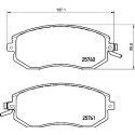 Juego de 4 pastillas de freno BREMBO P 78 021