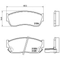 Juego de 4 pastillas de freno BREMBO P 79 005
