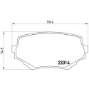 Juego de 4 pastillas de freno BREMBO P 79 009