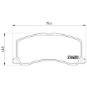Juego de 4 pastillas de freno BREMBO P 79 010