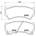 Juego de 4 pastillas de freno BREMBO P 79 013