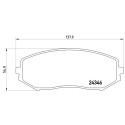 Juego de 4 pastillas de freno BREMBO P 79 018