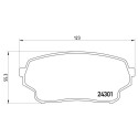 Juego de 4 pastillas de freno BREMBO P 79 019
