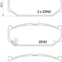 Juego de 4 pastillas de freno BREMBO P 79 031