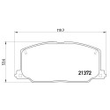 Juego de 4 pastillas de freno BREMBO P 83 016