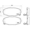 Juego de 4 pastillas de freno BREMBO P 83 020