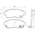 Juego de 4 pastillas de freno BREMBO P 83 034