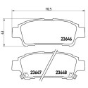 Juego de 4 pastillas de freno BREMBO P 83 056