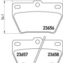 Juego de 4 pastillas de freno BREMBO P 83 057