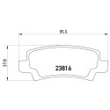 Juego de 4 pastillas de freno BREMBO P 83 065