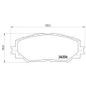 Juego de 4 pastillas de freno BREMBO P 83 082