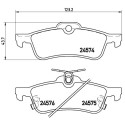 Juego de 4 pastillas de freno BREMBO P 83 087