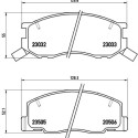 Juego de 4 pastillas de freno BREMBO P 83 093