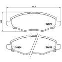 Juego de 4 pastillas de freno BREMBO P 83 094