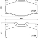 Juego de 4 pastillas de freno BREMBO P 83 095