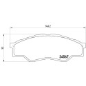 Juego de 4 pastillas de freno BREMBO P 83 096