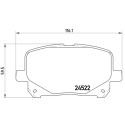 Juego de 4 pastillas de freno BREMBO P 83 100