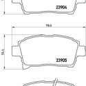 Juego de 4 pastillas de freno BREMBO P 83 103