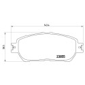 Juego de 4 pastillas de freno BREMBO P 83 105