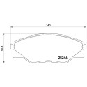 Juego de 4 pastillas de freno BREMBO P 83 137