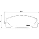 Juego de 4 pastillas de freno BREMBO P 83 139