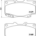 Juego de 4 pastillas de freno BREMBO P 83 151