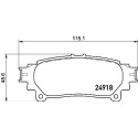 Juego de 4 pastillas de freno BREMBO P 83 152