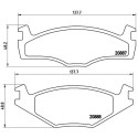 Juego de 4 pastillas de freno BREMBO P 85 012