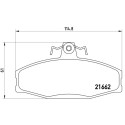 Juego de 4 pastillas de freno BREMBO P 85 022