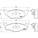 Juego de 4 pastillas de freno BREMBO P 85 025