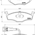 Juego de 4 pastillas de freno BREMBO P 85 063