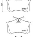 Juego de 4 pastillas de freno BREMBO P 85 066