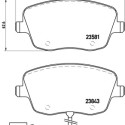 Juego de 4 pastillas de freno BREMBO P 85 077