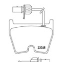 Juego de 8 pastillas de freno BREMBO P 85 078