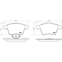 Juego de 4 pastillas de freno BREMBO P 85 106