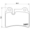 Juego de 4 pastillas de freno BREMBO P 85 111
