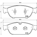 Juego de 4 pastillas de freno BREMBO P 85 127