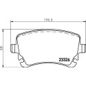 Juego de 4 pastillas de freno BREMBO P 85 143