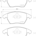 Juego de 4 pastillas de freno BREMBO P 85 146