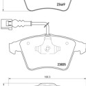 Juego de 4 pastillas de freno BREMBO P 85 149