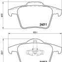 Juego de 4 pastillas de freno BREMBO P 86 019