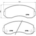 Juego de 4 pastillas de freno BREMBO P 99 003