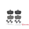 Juego de 4 pastillas de freno BREMBO P A6 001